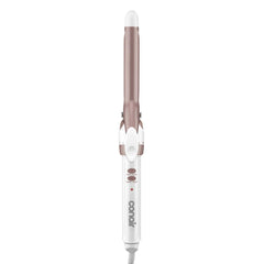 Conair front view white rose gold curling iron showing elegant design and ease of use