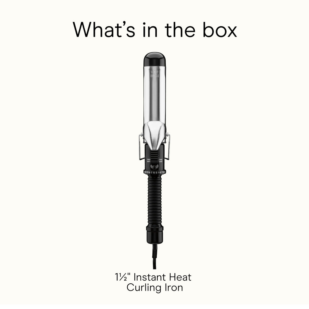 Conair curling iron packed in carry-on luggage showing dual voltage travel benefit