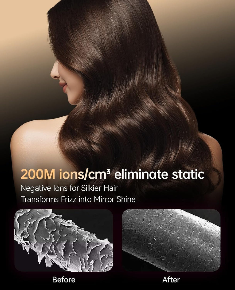 CONFU hair dryer handle controls with roller temperature slide for custom airflow
