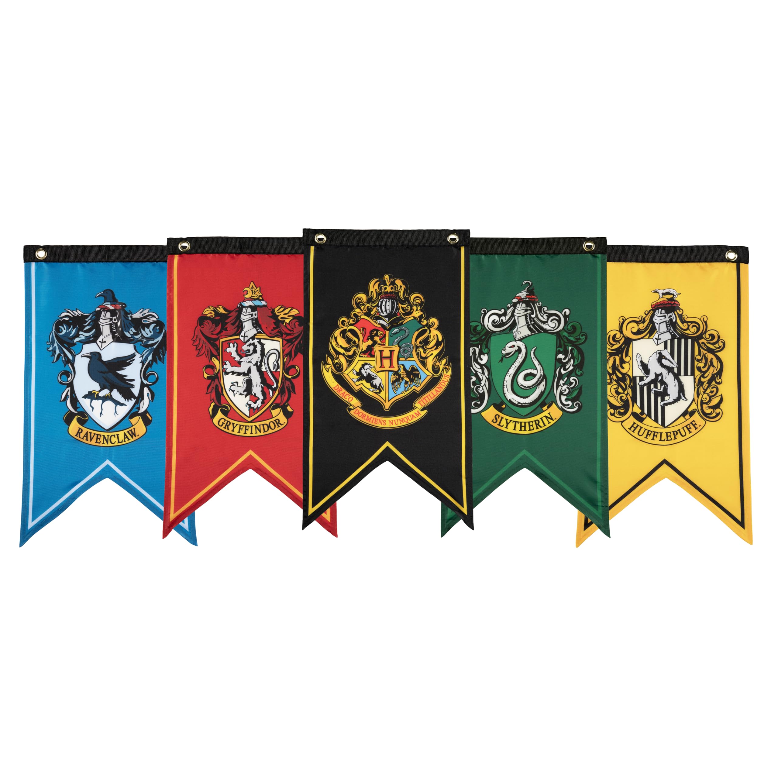 CON*QUEST front packaging showing five Hogwarts banners, clear presentation benefit