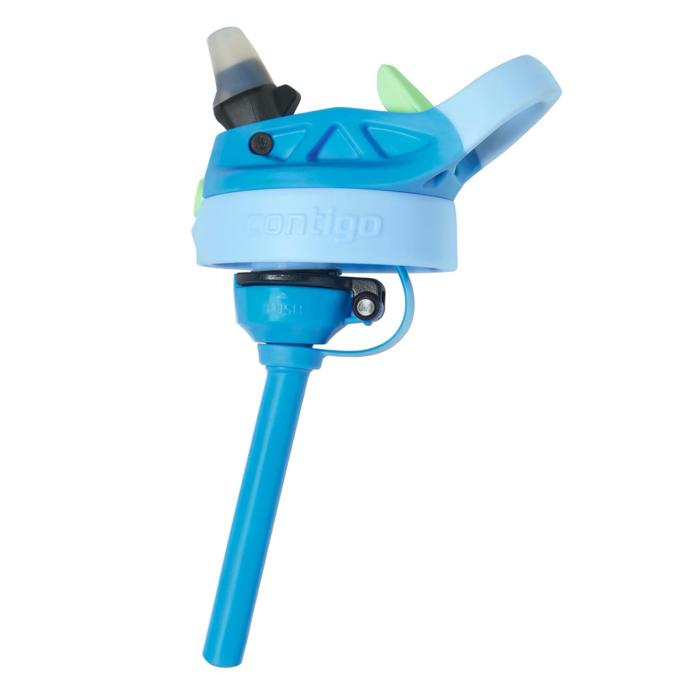 Contigo Aubrey held in a child's hand demonstrating one-handed drinking — kid-friendly usability benefit