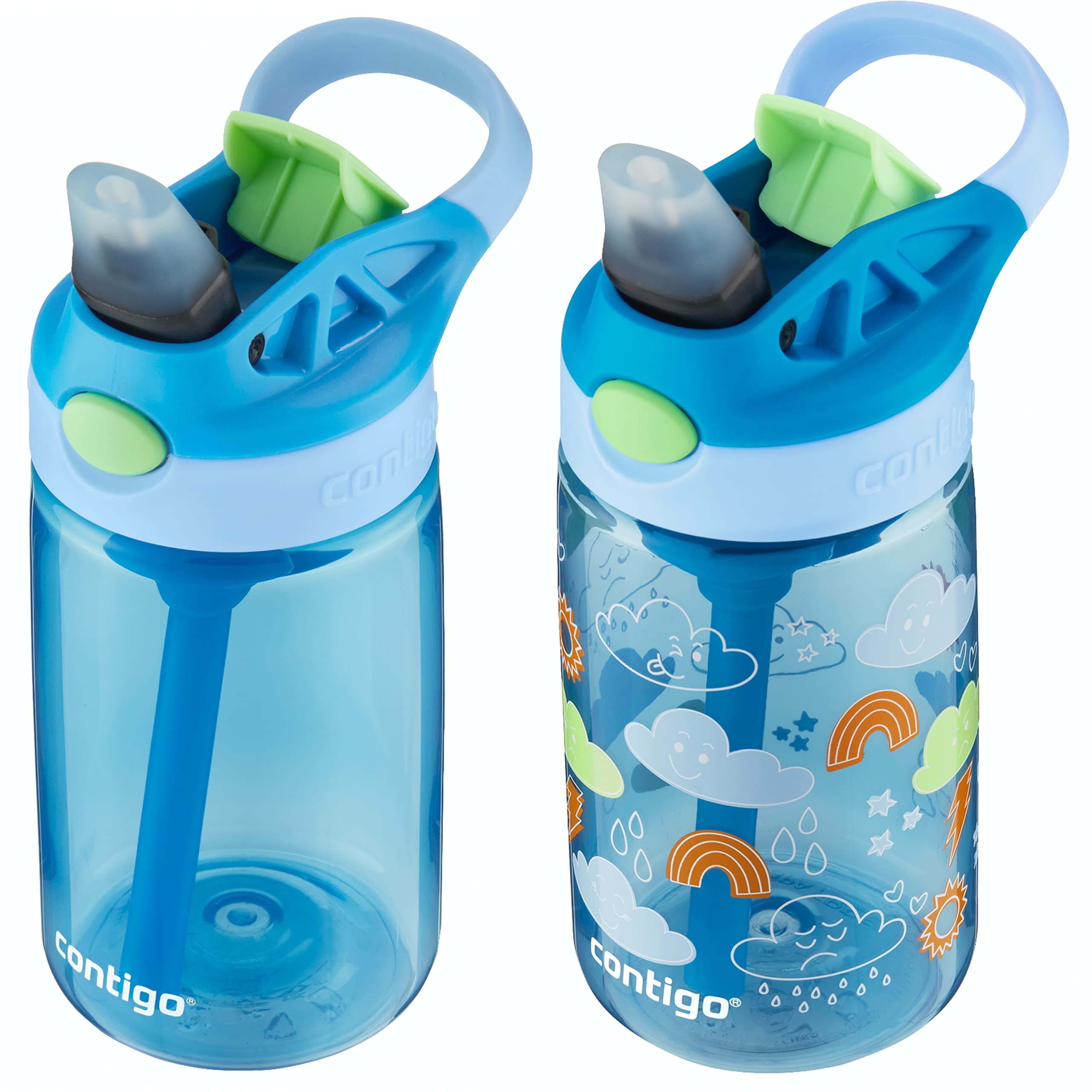 Contigo Aubrey lid disassembled to show removable parts — easy-clean, dishwasher-safe benefit