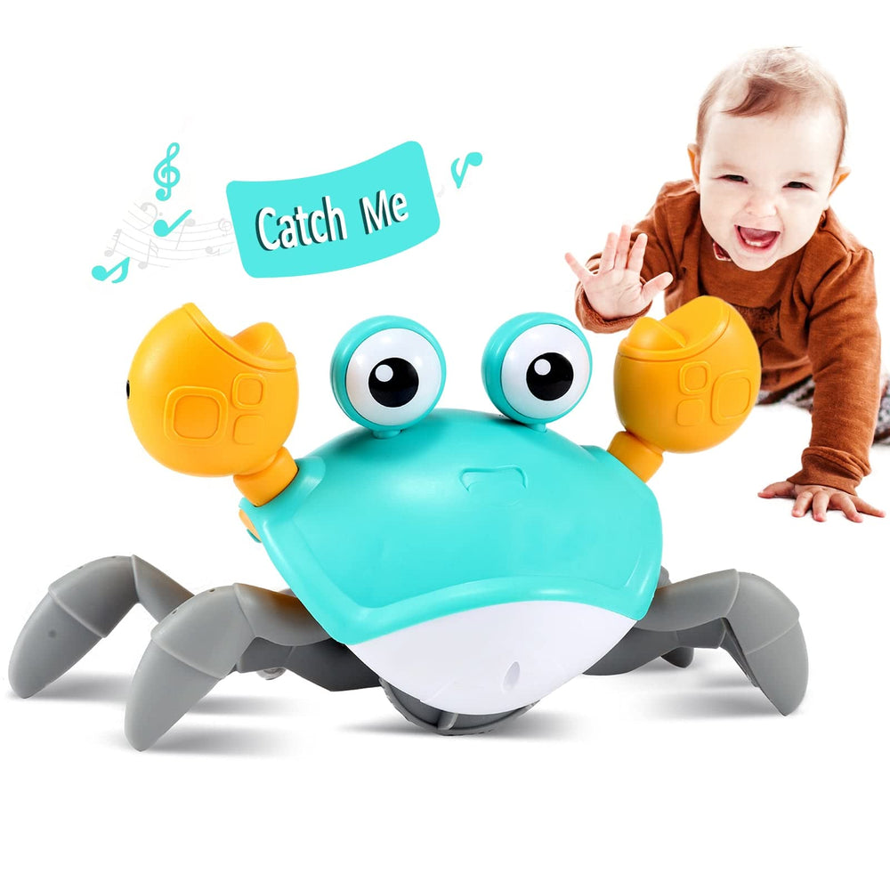 control future crab front view showing playful design and safe edges for infants