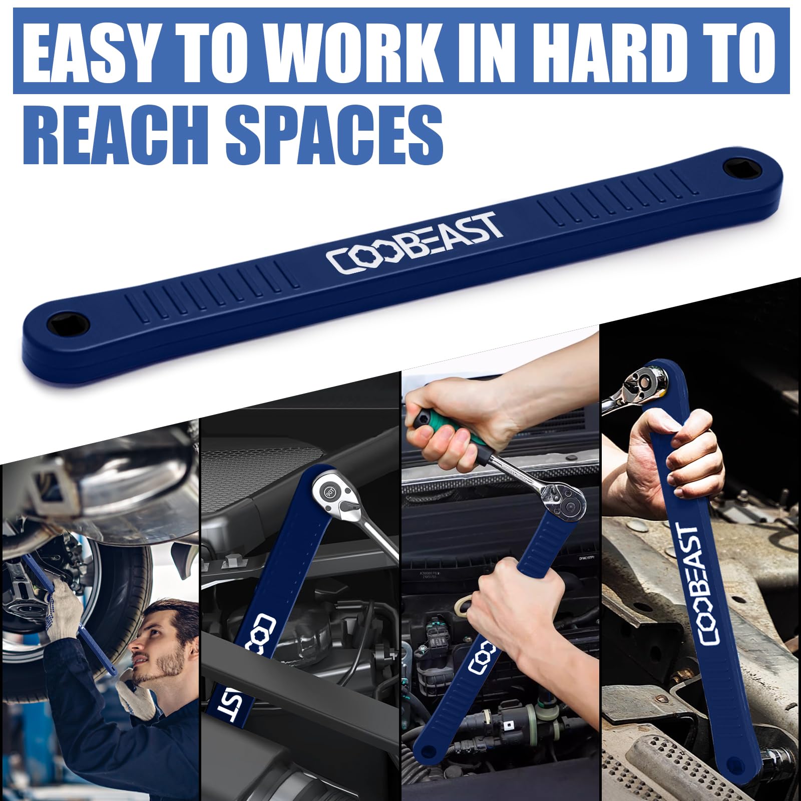 coobeast attached to an impact wrench illustrating impact-ready performance and power