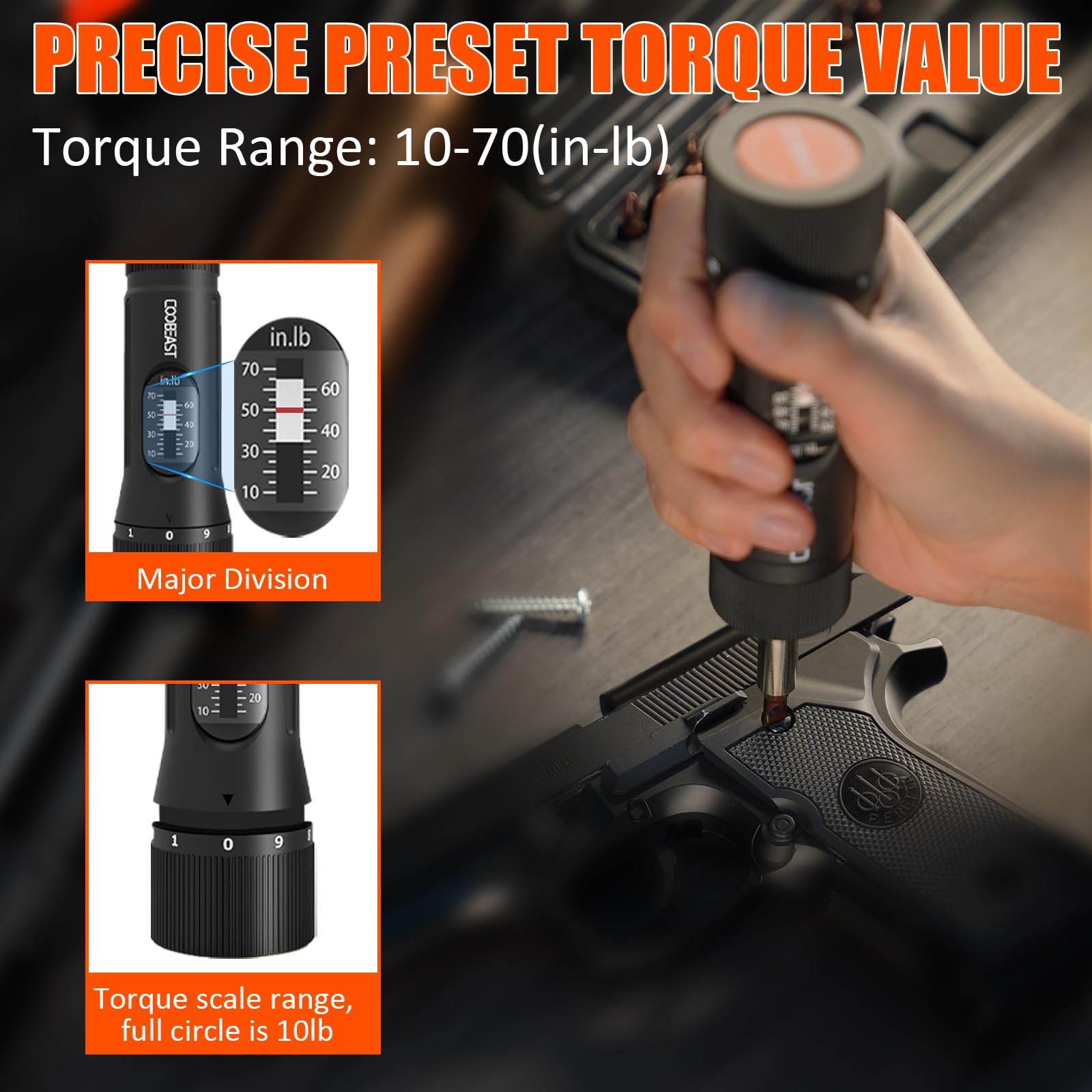 coobeast close-up of torque scale and redline for precise readout