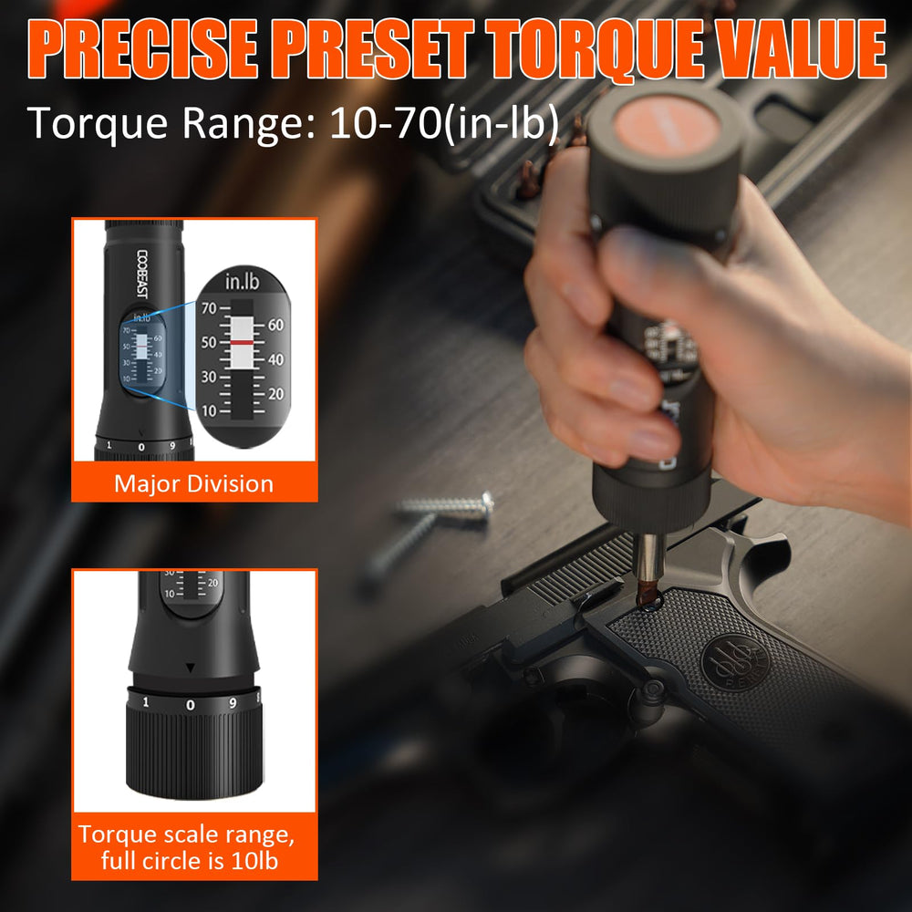 coobeast close-up of torque scale and redline for precise readout