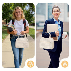 Coobiiya front zip pocket with cutlery and phone for quick-access storage