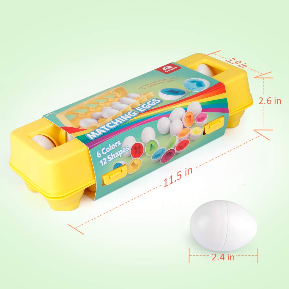 Coogam toddler matching egg halves during play — encourages problem solving