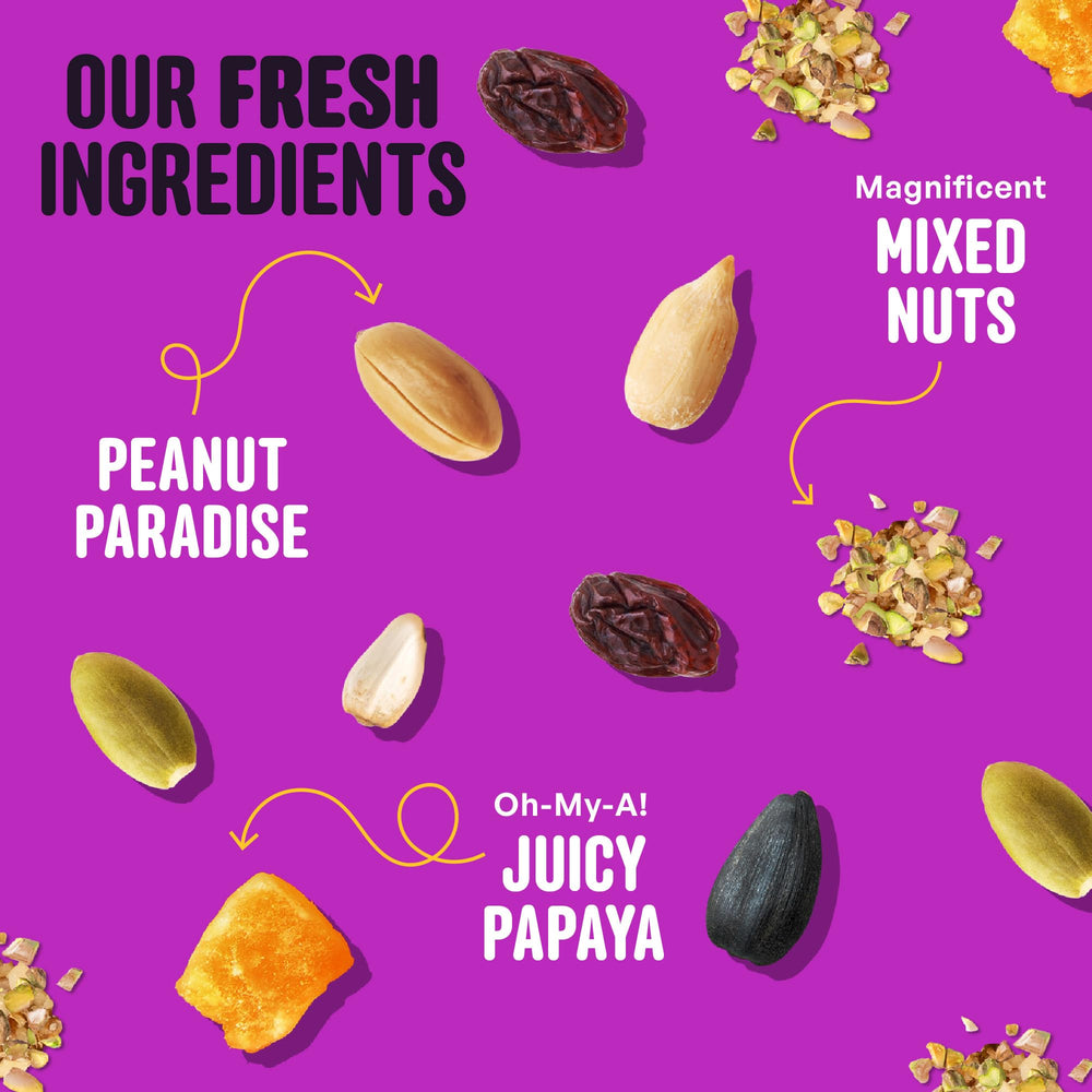 COOL BIRDS raisins and papaya pieces highlighting natural fruit attraction