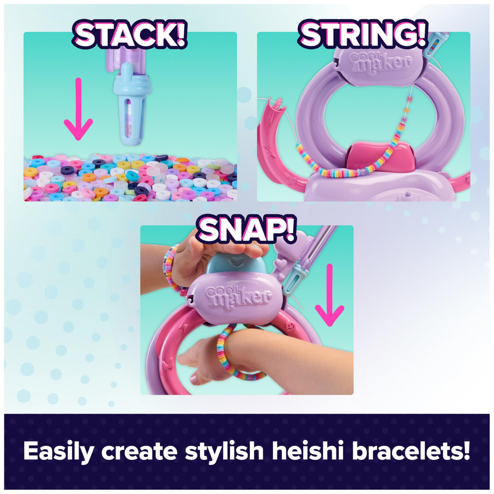 Cool Maker beading pen close-up demonstrating easy bead pickup and speed