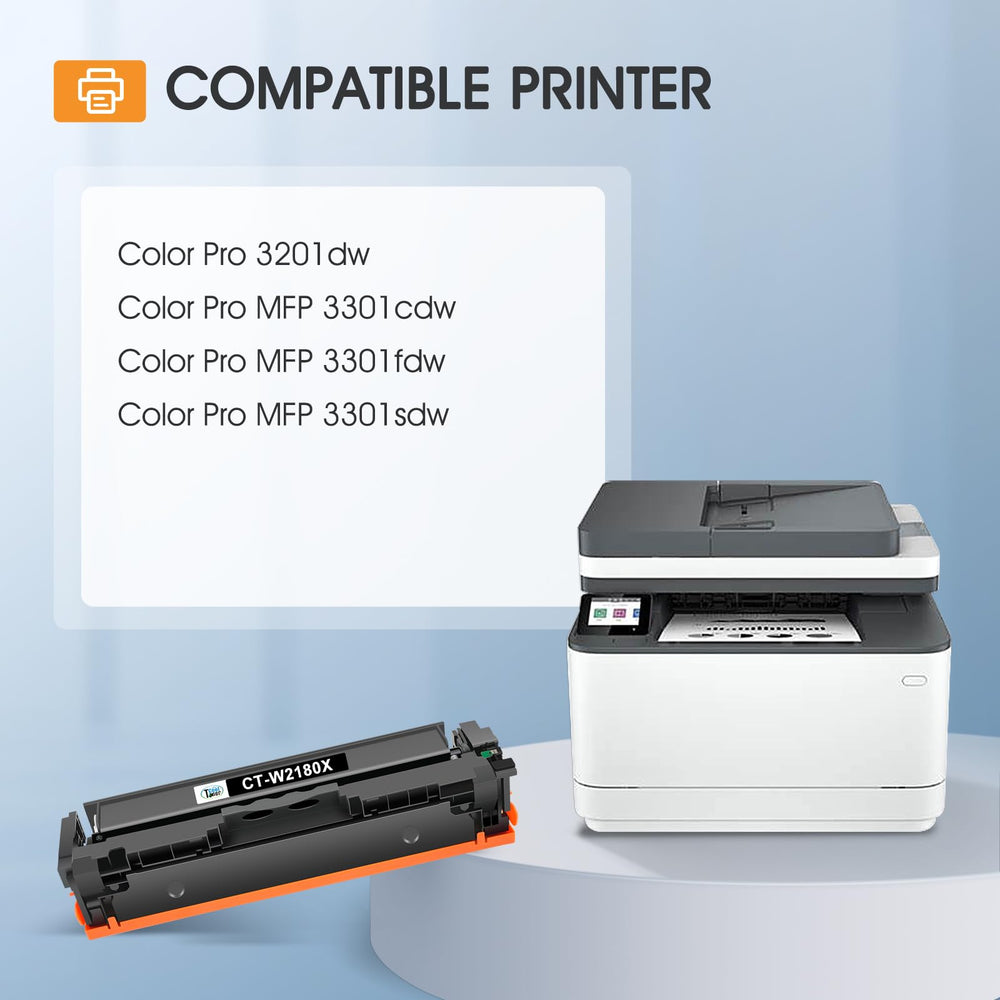 Cool Toner black cartridge close-up showing chip and reliable printing