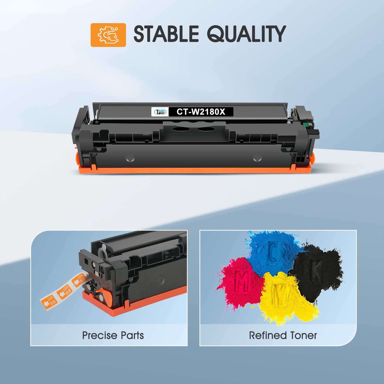 Cool Toner cartridge installed in HP printer demonstrating easy setup