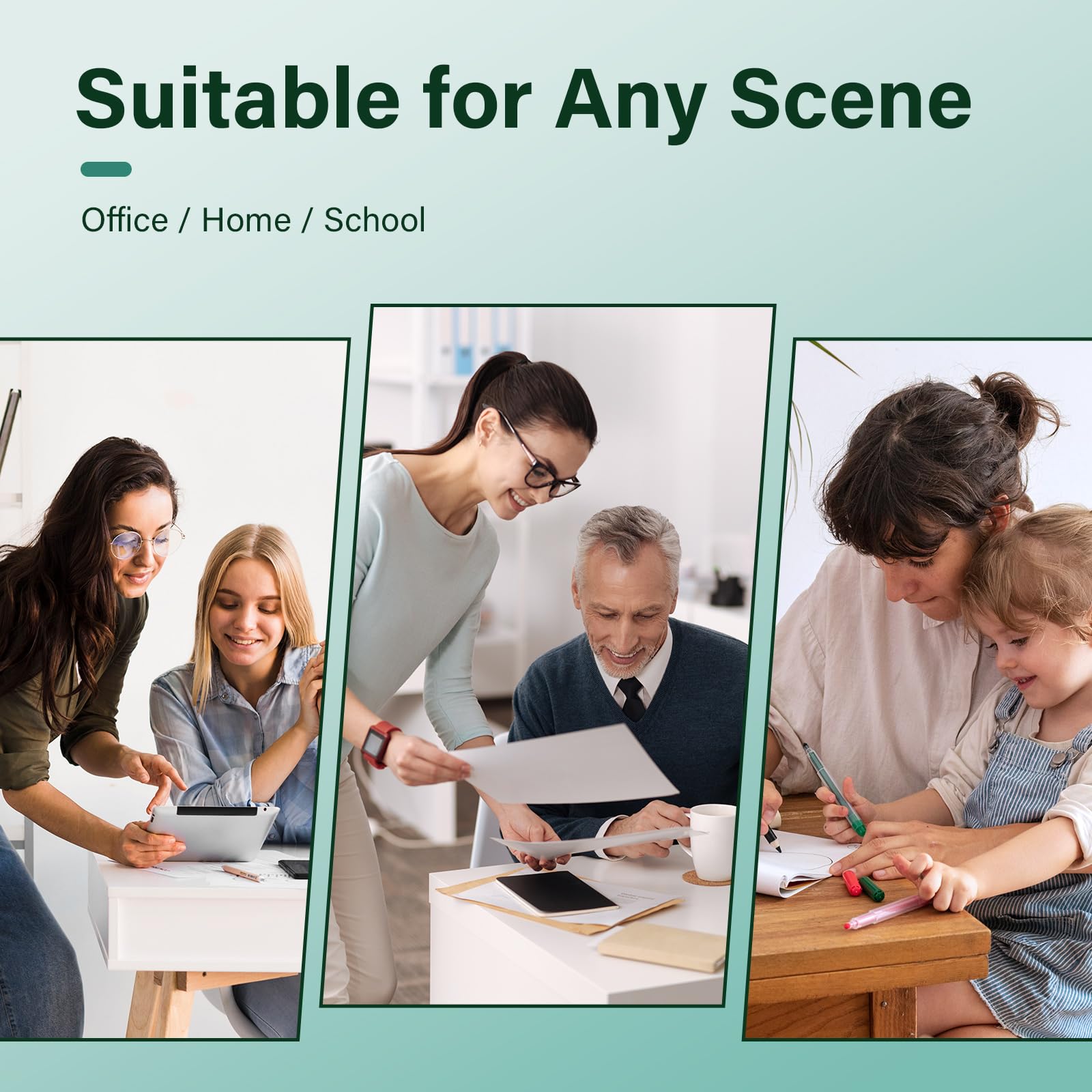 Cool Toner cartridges on a home office desk, providing affordable everyday printing