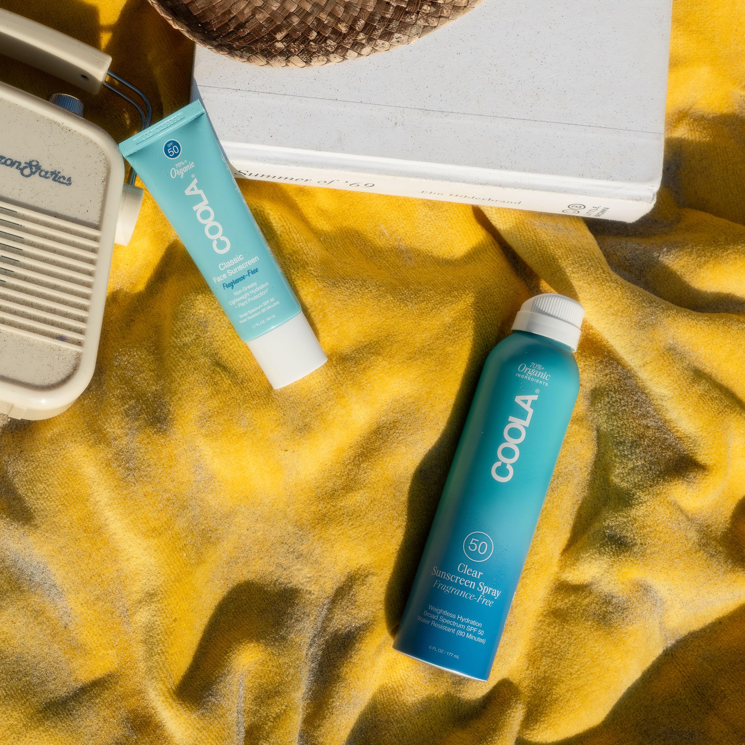 COOLA ingredient detail with plant antioxidants showing hydration and barrier support