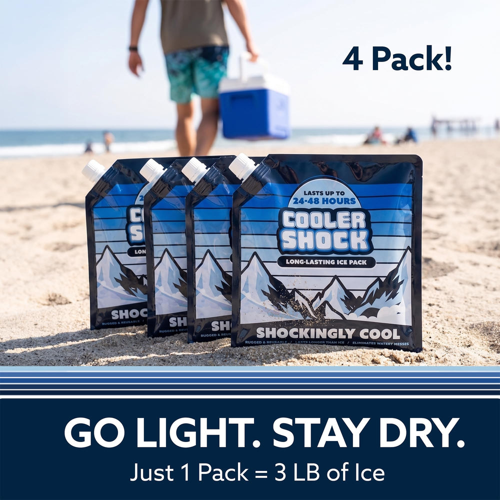 Cooler Shock pack inside cooler with drinks to maximize usable space