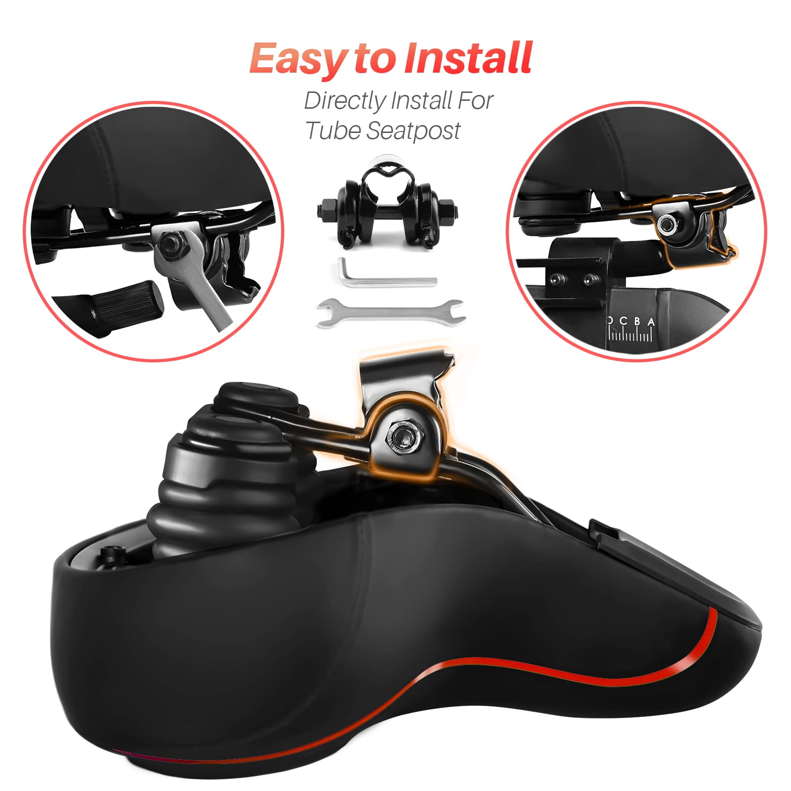COOLWUFAN mounted on Peloton Bike illustrating direct-fit upgrade for riders