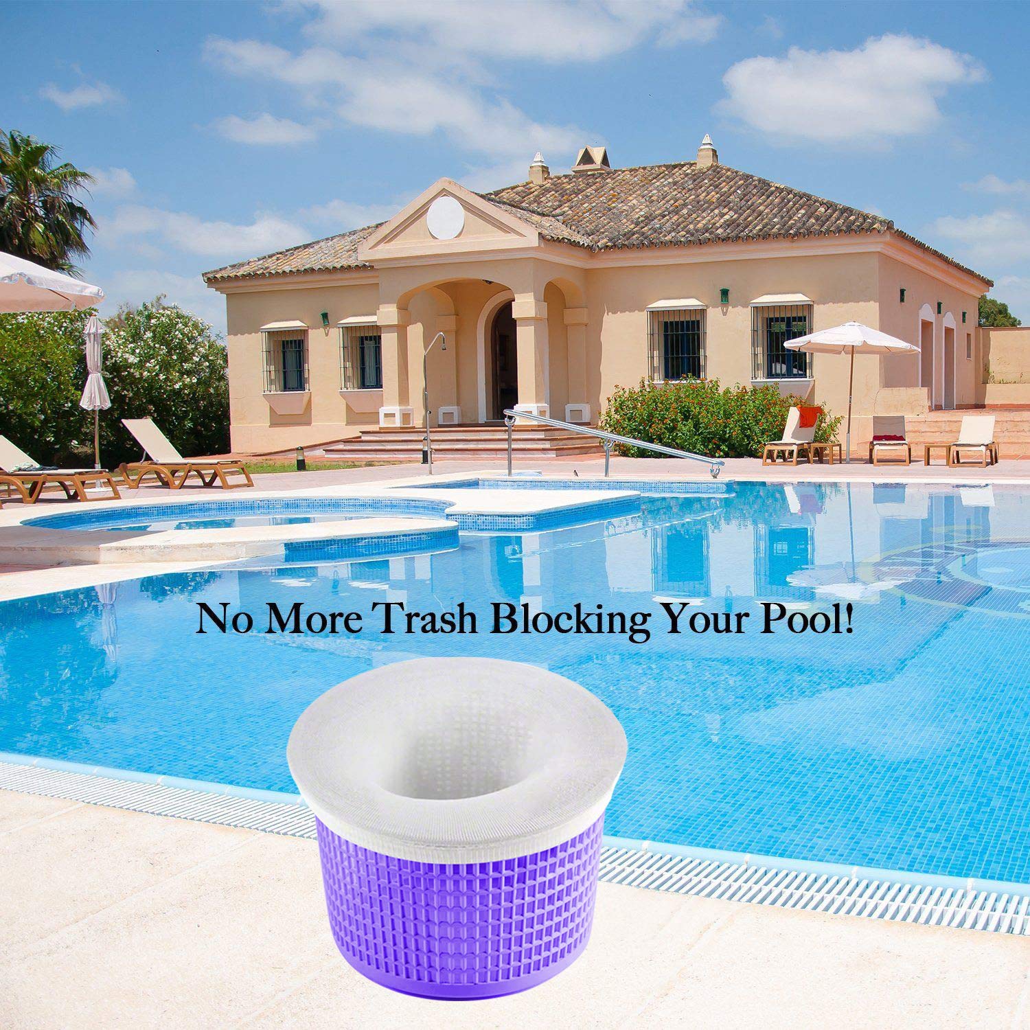 Coopache lifestyle poolside maintenance scene showing quicker cleanups and less pump strain