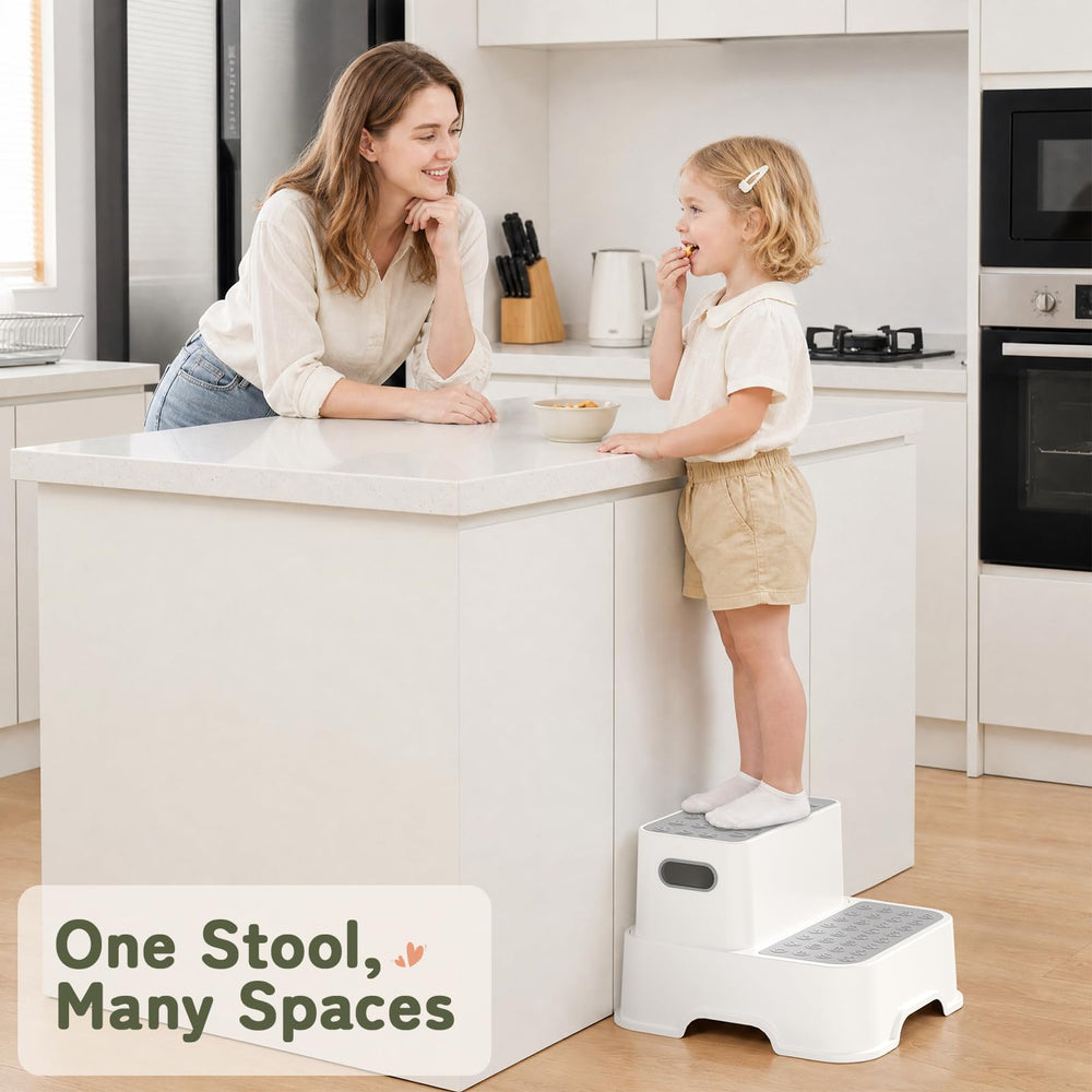 COOSEYA kitchen lifestyle shot of child washing hands demonstrating easy portability