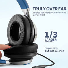 COOSII AC01 earcup close-up highlighting protein leather comfort and breathability