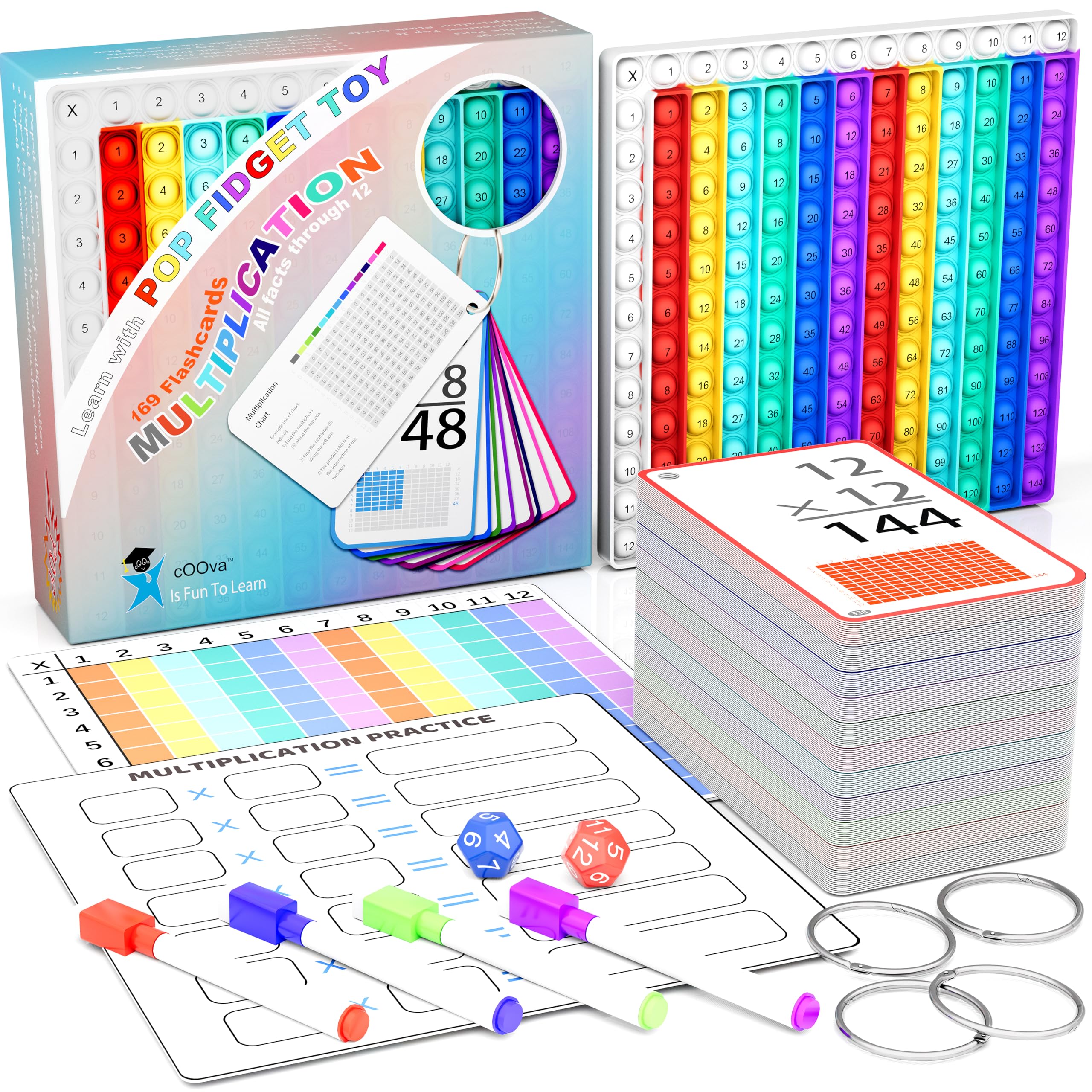 COOVA front packaging showing complete multiplication set and quick benefit