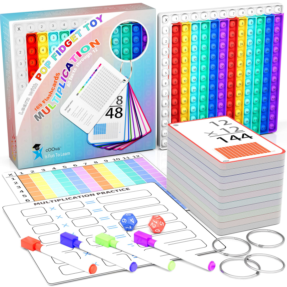 COOVA front packaging showing complete multiplication set and quick benefit
