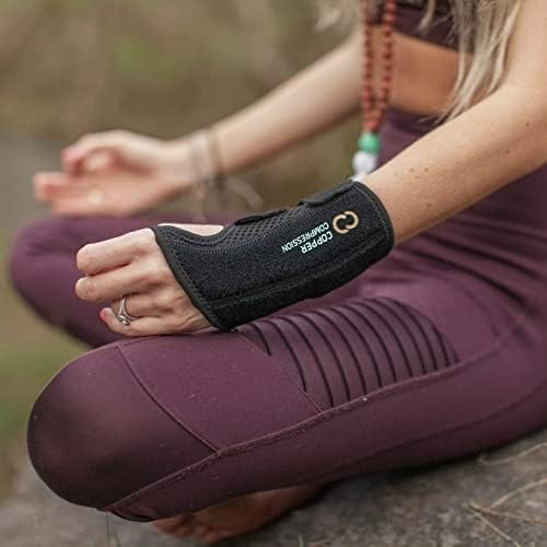Copper Compression brace worn during sleep offering overnight stabilization