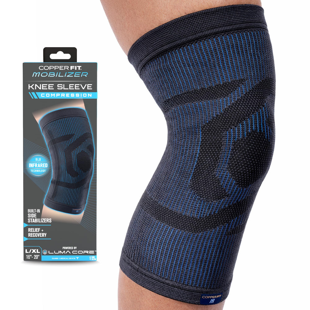 Copper Fit front view of sleeve showing fit and compression benefit