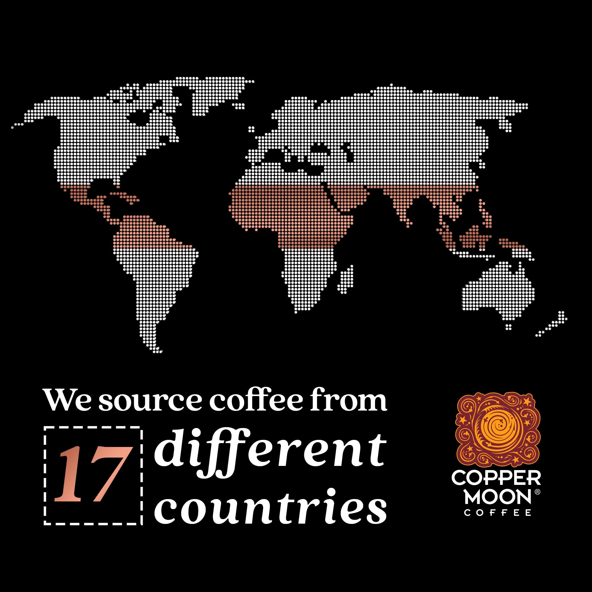 Copper Moon ground coffee texture shot illustrating grind consistency for optimal extraction