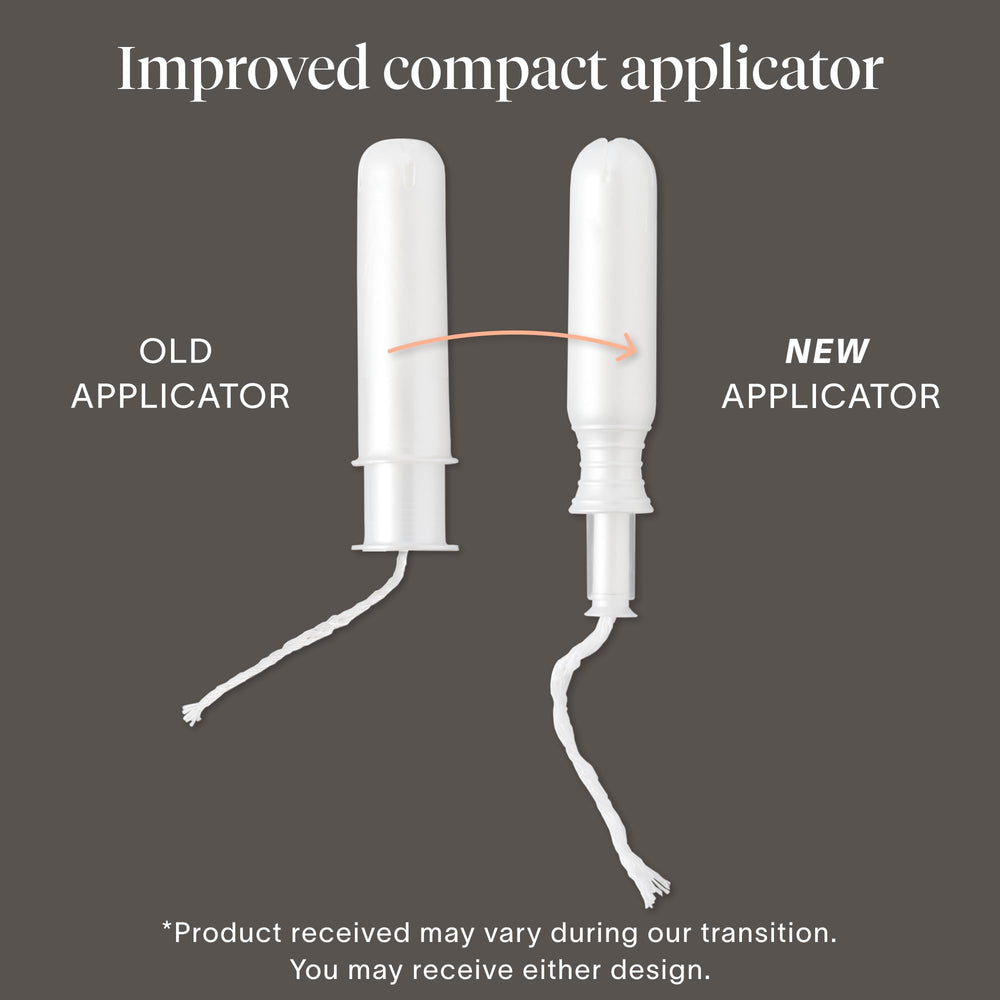 Cora compact applicator close-up with textured grip for control