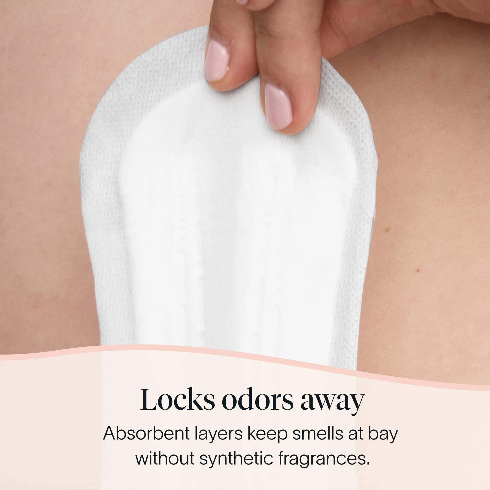 Cora close-up of organic cotton texture emphasizing gentle, hypoallergenic contact