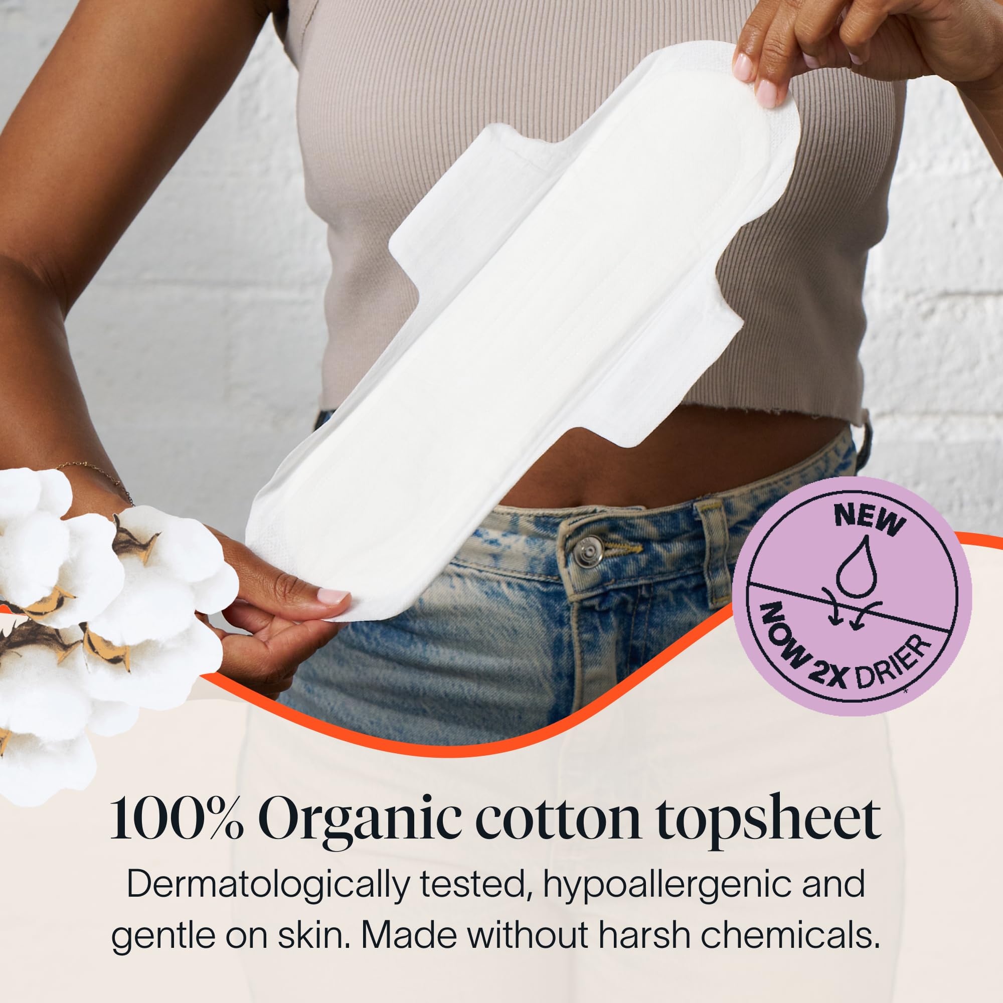 Cora close-up of organic cotton topsheet highlighting soft comfort