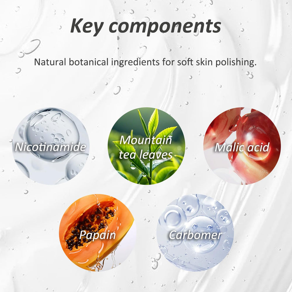 CORACODE gel texture close-up with green tea visible for hydrating feel