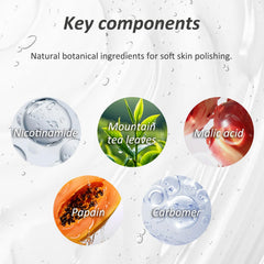 CORACODE gel texture close-up with green tea visible for hydrating feel