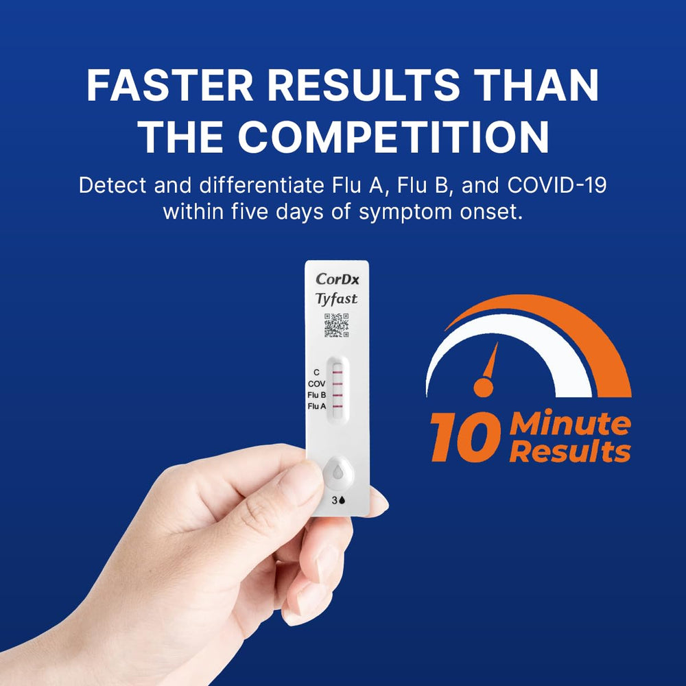 CorDx nasal swab detail demonstrating gentle design and user comfort