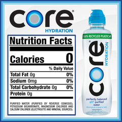 Core sport cap close-up displaying spill-reducing cap for fast hydration
