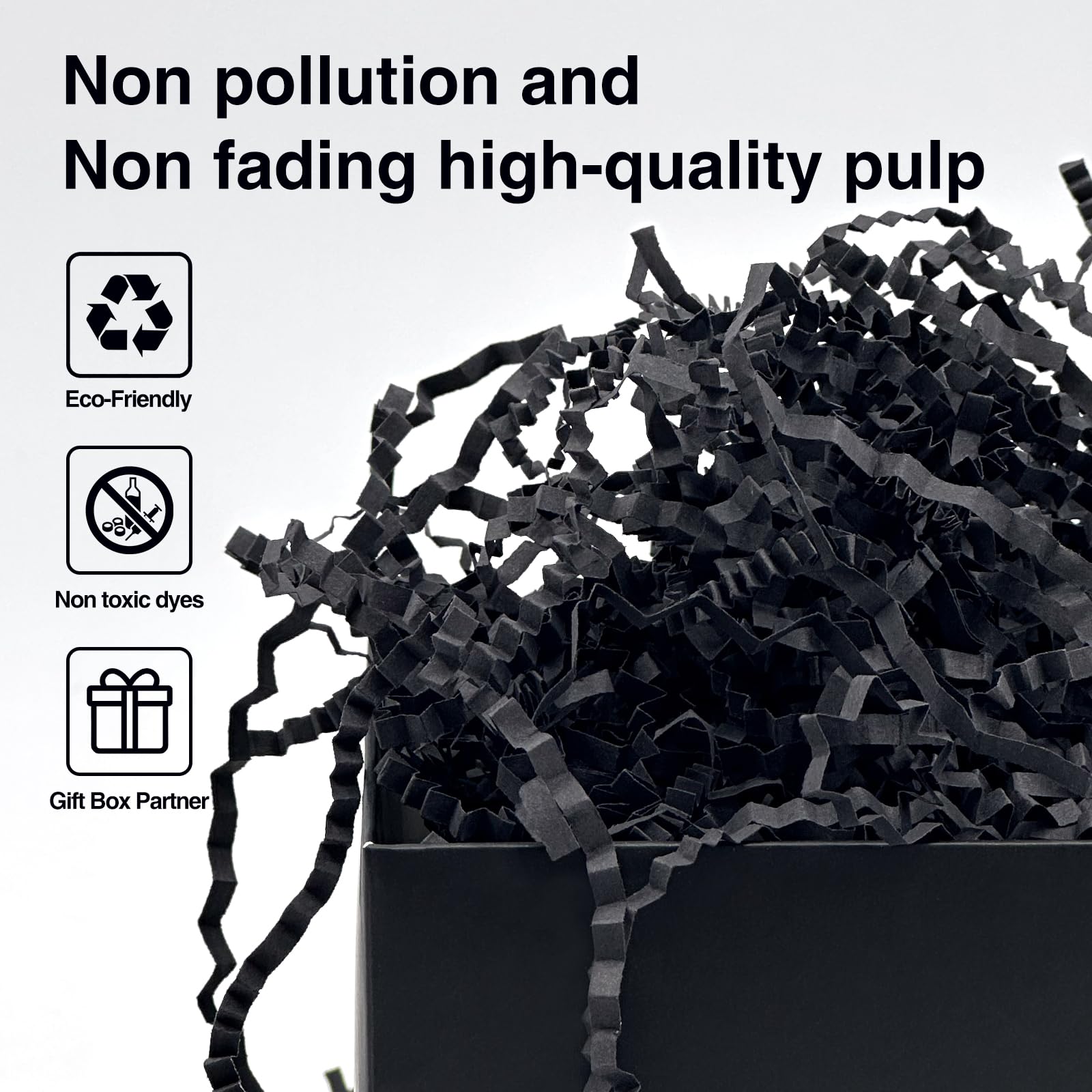 Corlcol filled gift box showing contrast that enhances product appearance