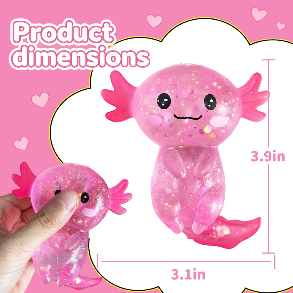 coroto axolotl close-up texture showing soft surface and durable material for comfortable squeezes