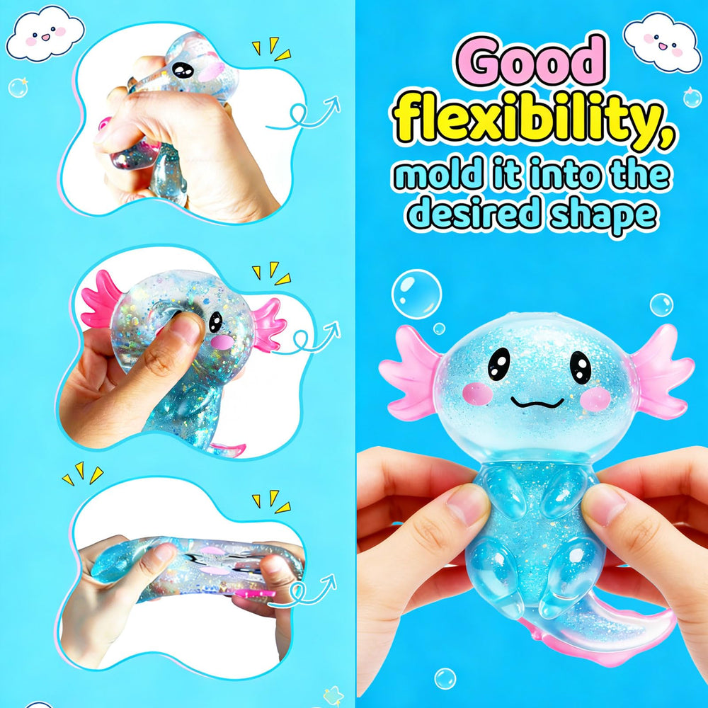 coroto axolotl pink side profile highlighting playful design and fade-resistant coloring advantage