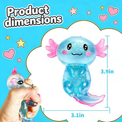 coroto axolotl stretch detail photo showing elasticity and slow rebound for repeated use