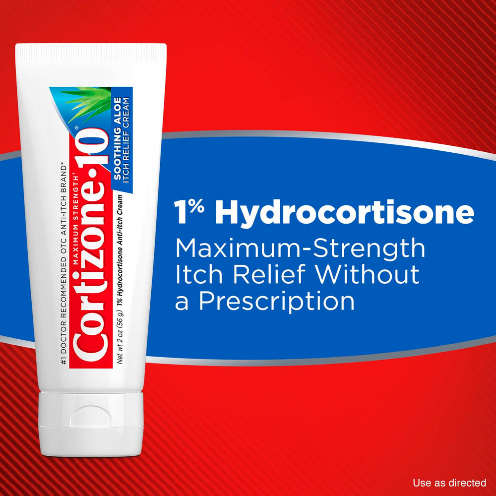 Cortizone 10 being applied to an arm to calm itch and reduce discomfort