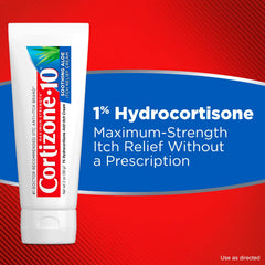 Cortizone 10 being applied to an arm to calm itch and reduce discomfort
