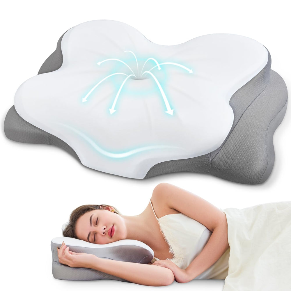CosBed front view showing ergonomic shape and immediate neck support