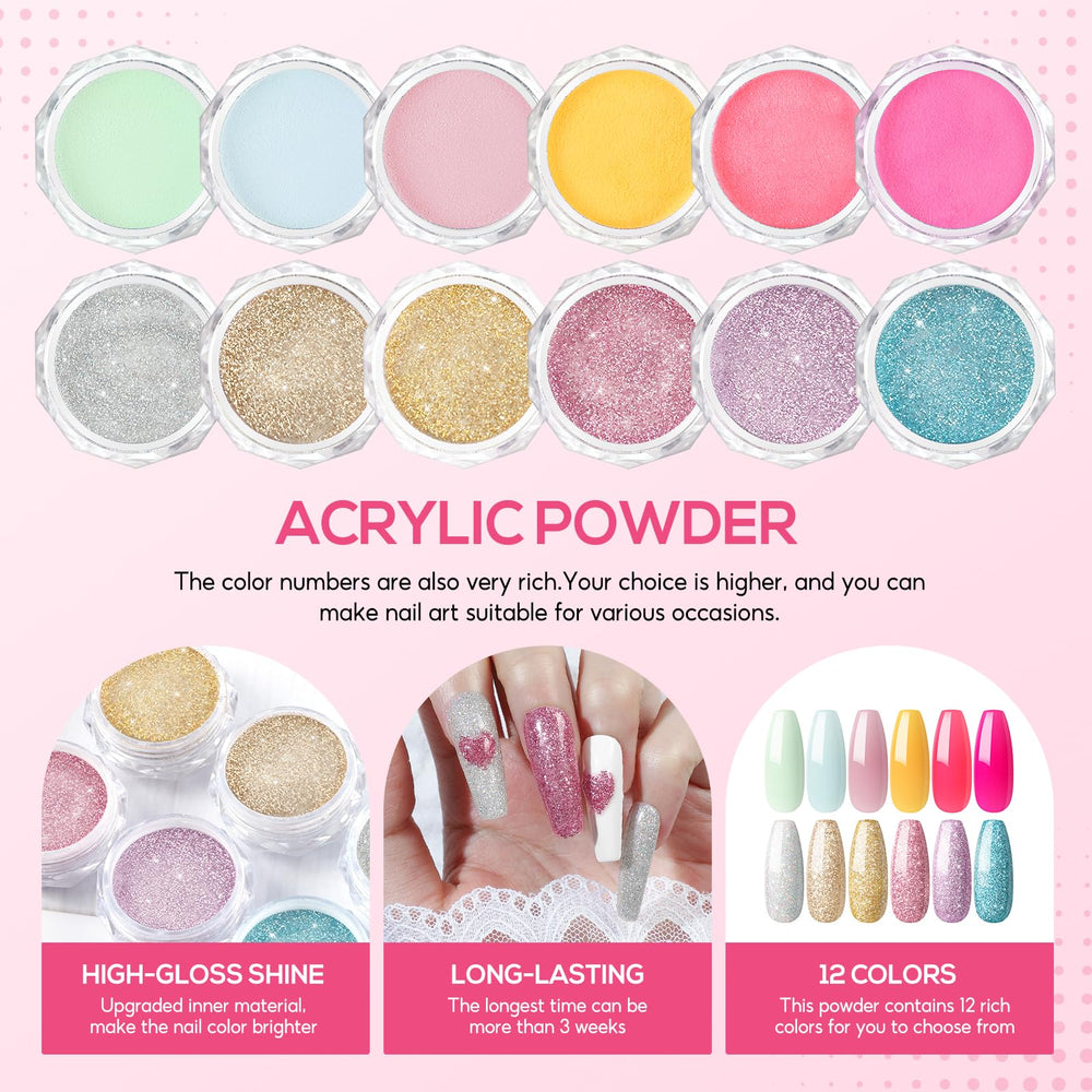 COSCELIA glitter and rhinestone selection for creative nail decoration