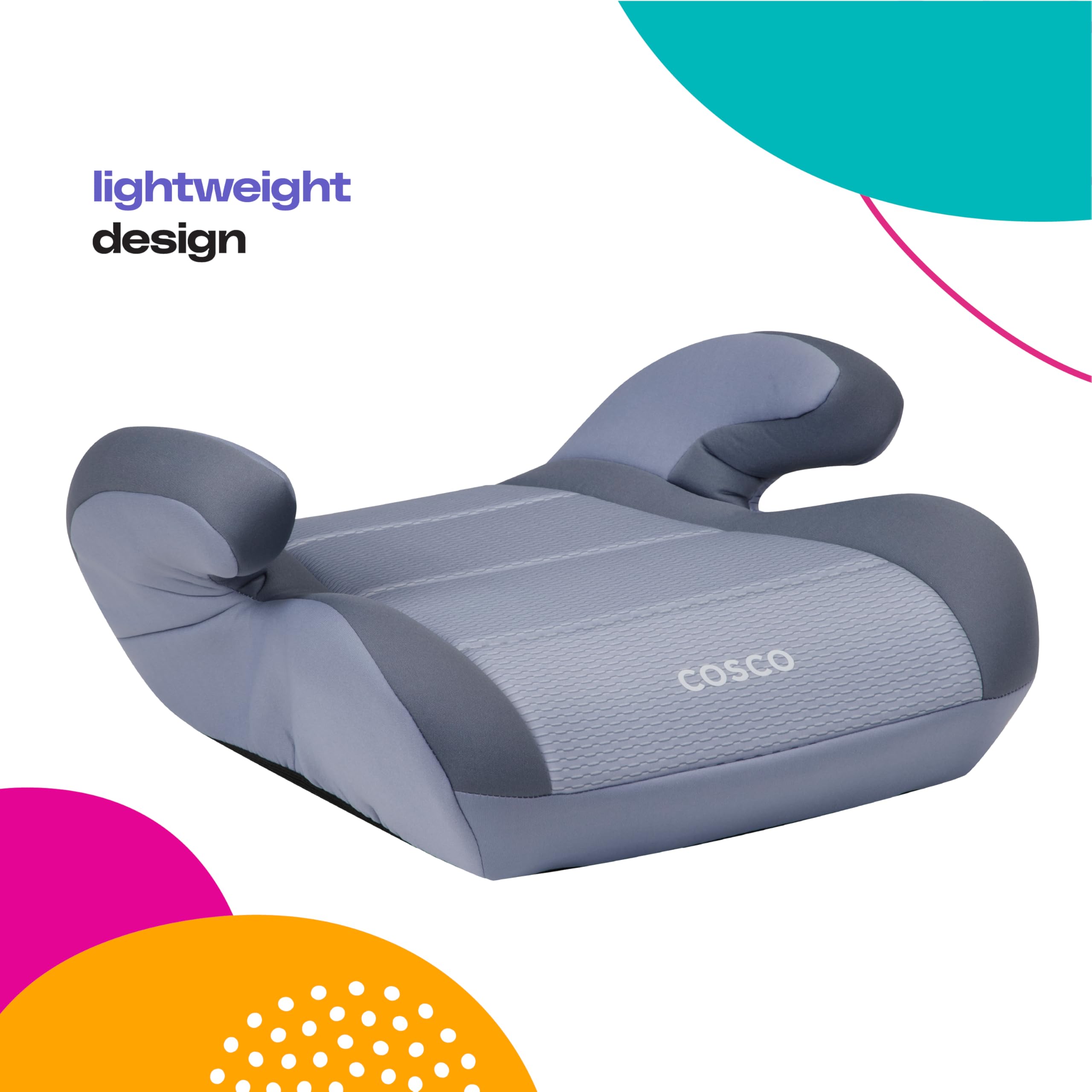 Cosco Topside close-up of plush padding highlighting added ride comfort