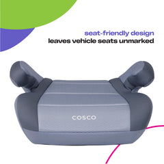 Cosco Topside installed in car demonstrating correct seatbelt positioning