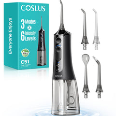 COSLUS C51 front view showing compact design and controls for convenient cleaning