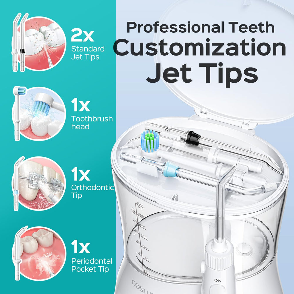 COSLUS E1 tip storage compartment holding accessories neatly for hygienic sharing