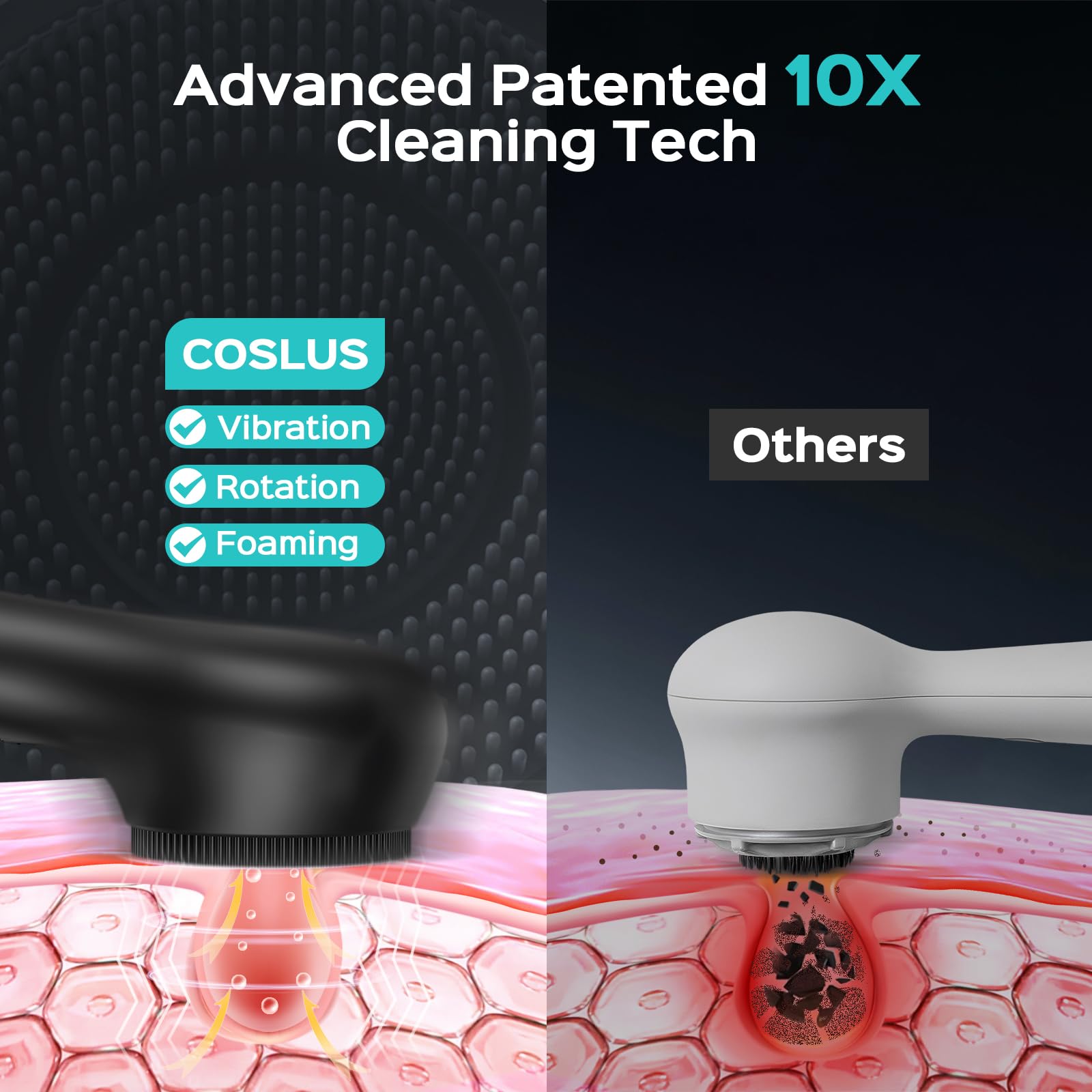 COSLUS FBS03 held in hand to show compact size and ergonomic grip benefit
