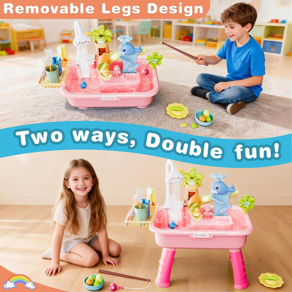 Cosminy accessories layout with vegetables and fishing tools enhancing imaginative play