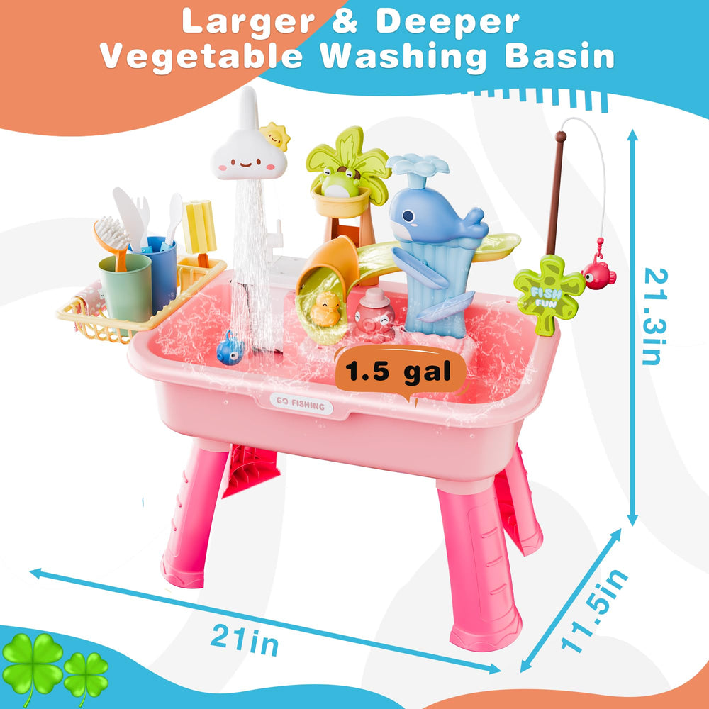 Cosminy lifestyle outdoor play with child using table for sensory learning benefit